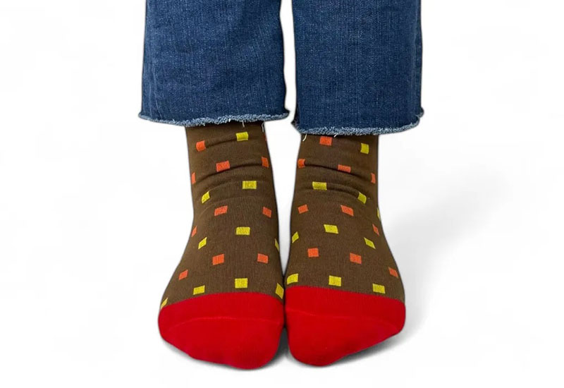 K棒交響樂-紅色 薄襪